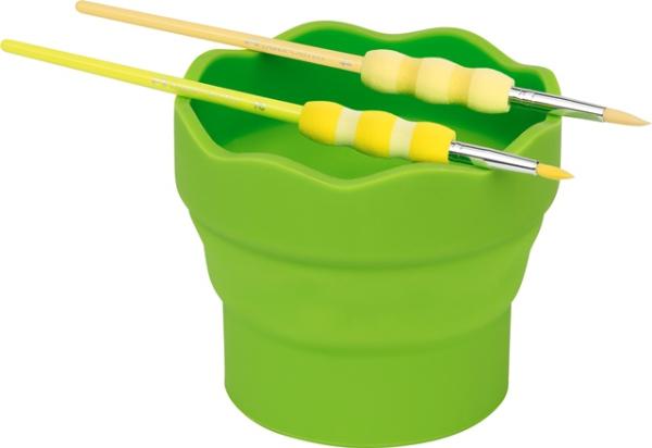 Faber-Castell Pinselset 4er-Set 3 Haar- + 1 Borstenpinsel Softgriffstück